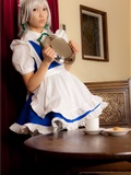 cosplay美女套图 c77 Sakuya Izayoi　白丝假发扮相(1)(2)